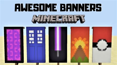 cool minecraft banner designs.